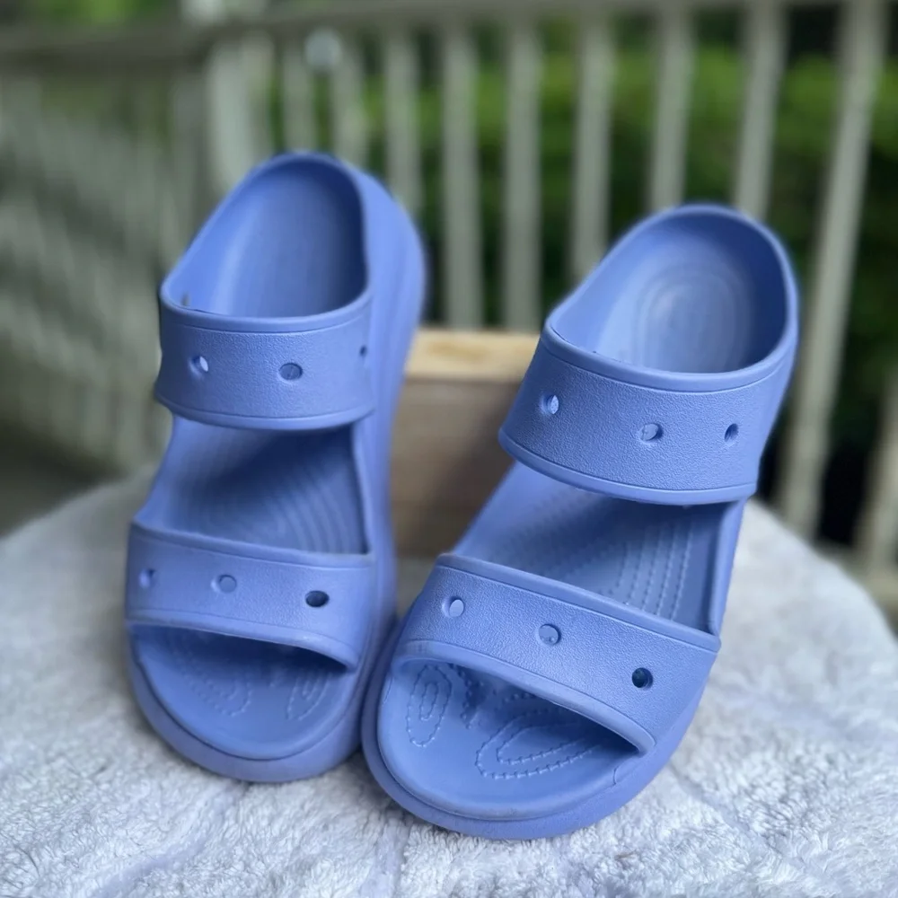 CROCS Women's Platform Sandals moon jelly lavender